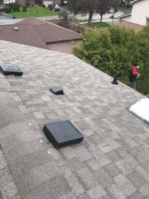 Asphalt roof with ventilation boxes in Thornhill