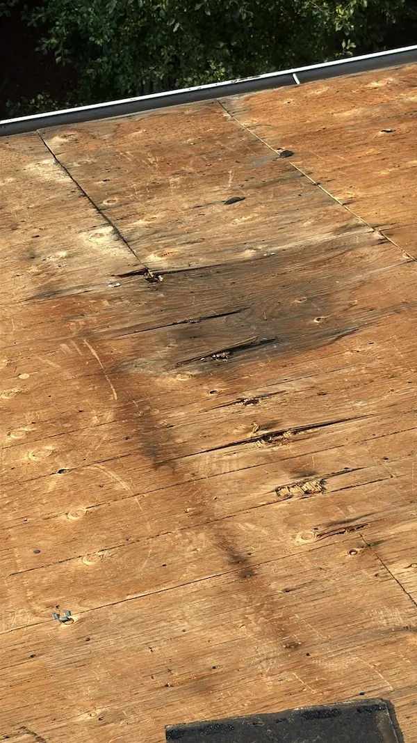 Rotten plywood roof deck replacement Vaughan 416-616-6761